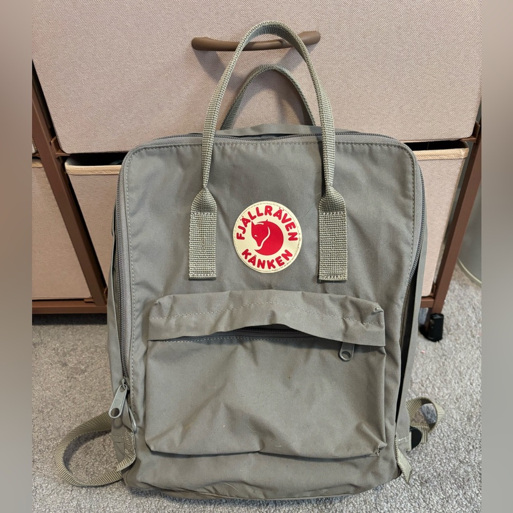 Grey Fjallraven Kanken Backpack